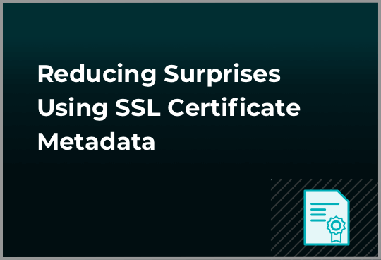SSL Certificate Metadata